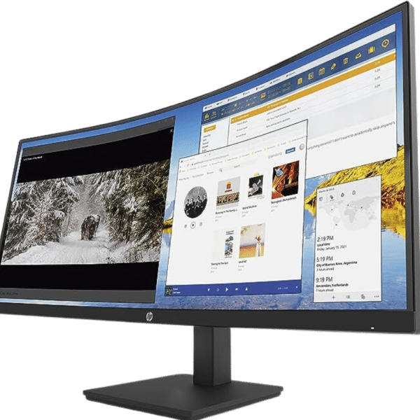HP M34d WQHD Curved Monitor  (34″)